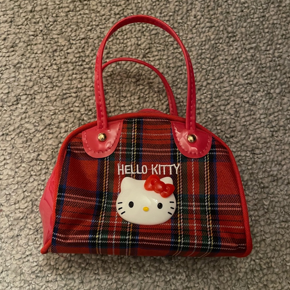 Hello Kitty Red and Black Plaid Mini Bag